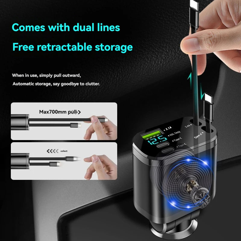 3.1A Dual USB Car Charger – Smart Fast Charging, Surge & Overvoltage Protection