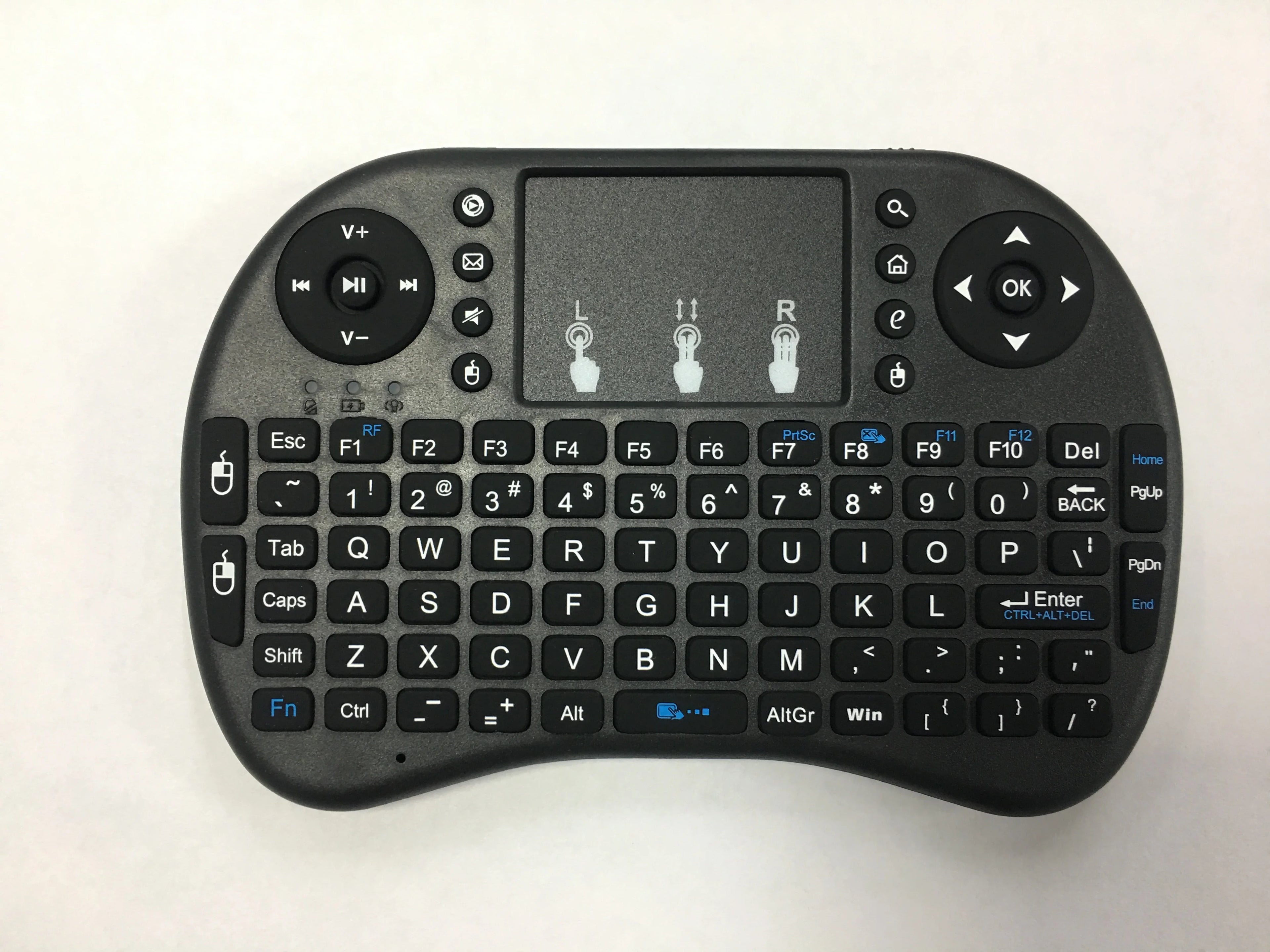 Mini Wireless Keyboard with Touchpad & RGB Backlight – 2.4GHz, Multi-Language