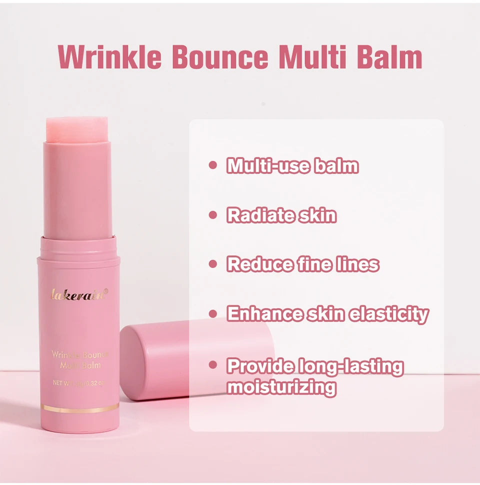 Lakerain Wrinkle Bounce Multi Balm Stick — Korean Pink Hydrating Skin Balm