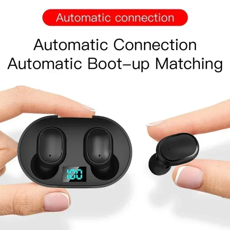 E6S TWS Bluetooth Earbuds – Noise Cancelling, Built-In Mic, Charging Case