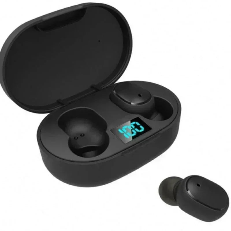 E6S TWS Bluetooth Earbuds – Noise Cancelling, Built-In Mic, Charging Case