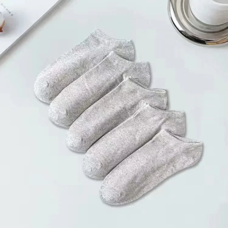 5/10/40Pairs Summer Solid Low Cut Ankle Socks Men Women Sports Socks Odor Proof Sweat Absorbing Sock Male lady Hosiery