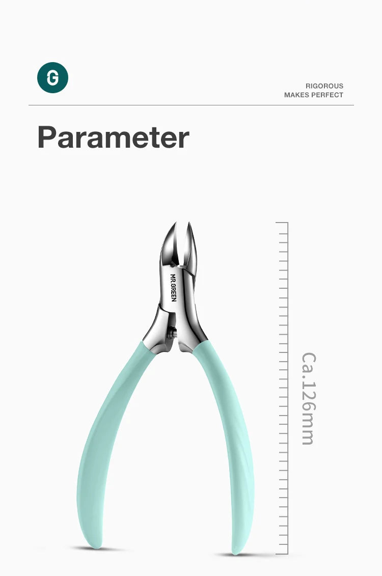 MR.GREEN Toenail Clippers Anti-Splash Ingrown Nail Olecranon Cutters Professional Pedicure Tools Stainless Steel