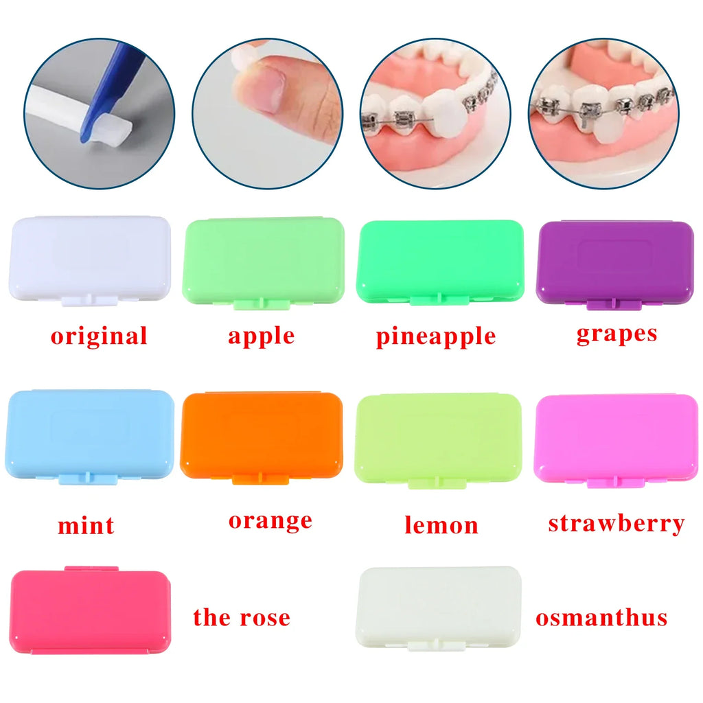 10Pack Dental Orthodontics Ortho Wax Relief Wax Sticks for Braces Ortodoncia Gum Irritation Teeth Whitening Kit Oral Hygiene