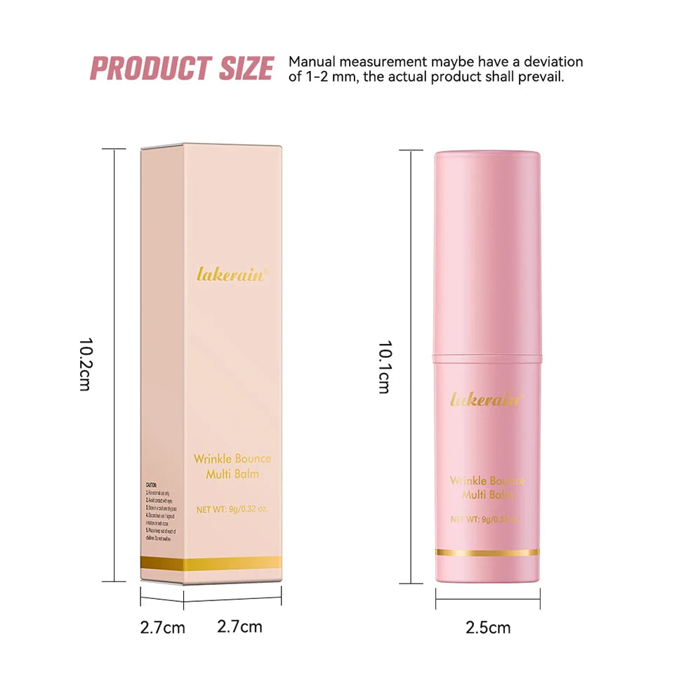 Lakerain Wrinkle Bounce Multi Balm Stick — Korean Pink Hydrating Skin Balm