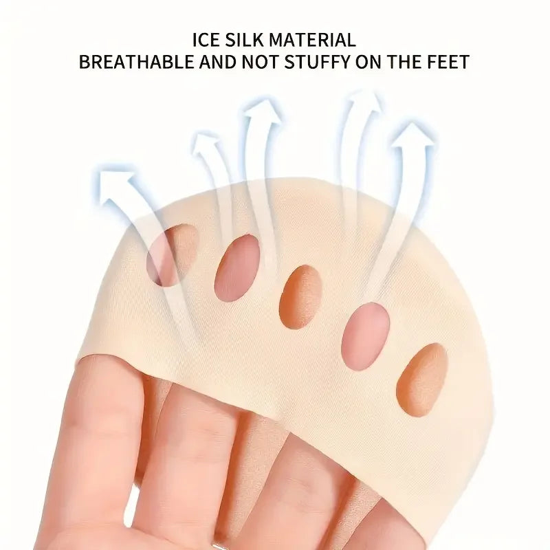 2-Pack Breathable Toe Pads, Forefoot Pad Protectors - Reusable Foot Pads, Foam Pads to Prevent Forefoot Pain and Discomfort