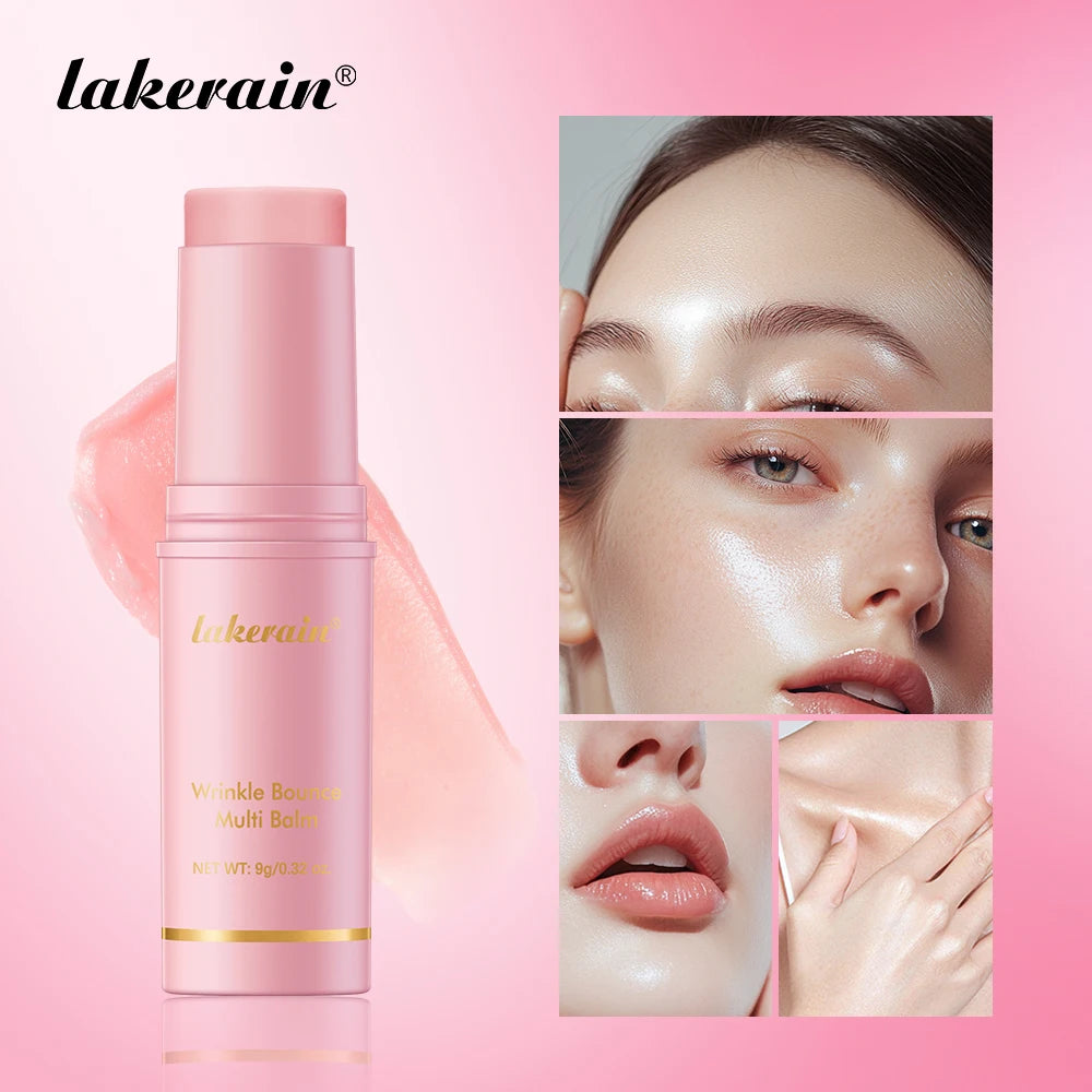 Lakerain Wrinkle Bounce Multi Balm Stick — Korean Pink Hydrating Skin Balm