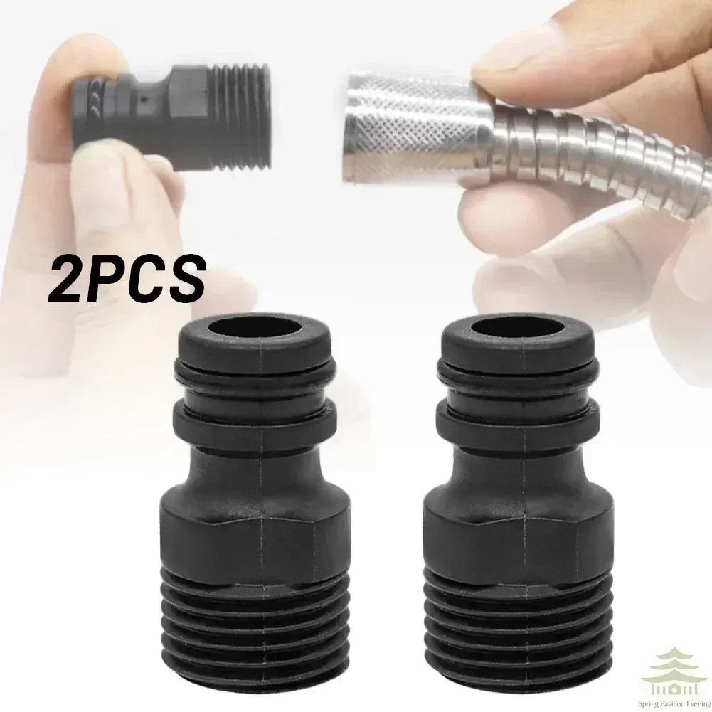 Garden Hose Quick Connector Tap Adapter - BSP Threaded (2-20 Pack)