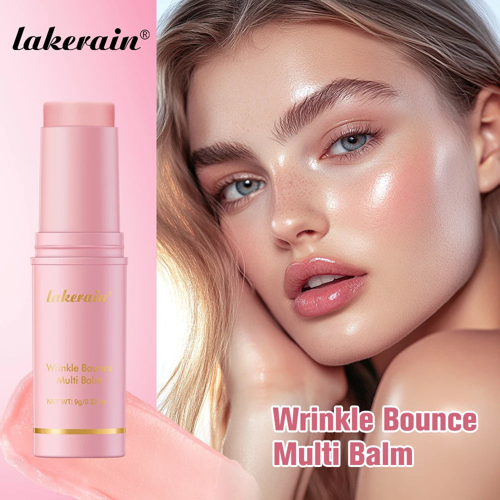 Lakerain Wrinkle Bounce Multi Balm Stick — Korean Pink Hydrating Skin Balm