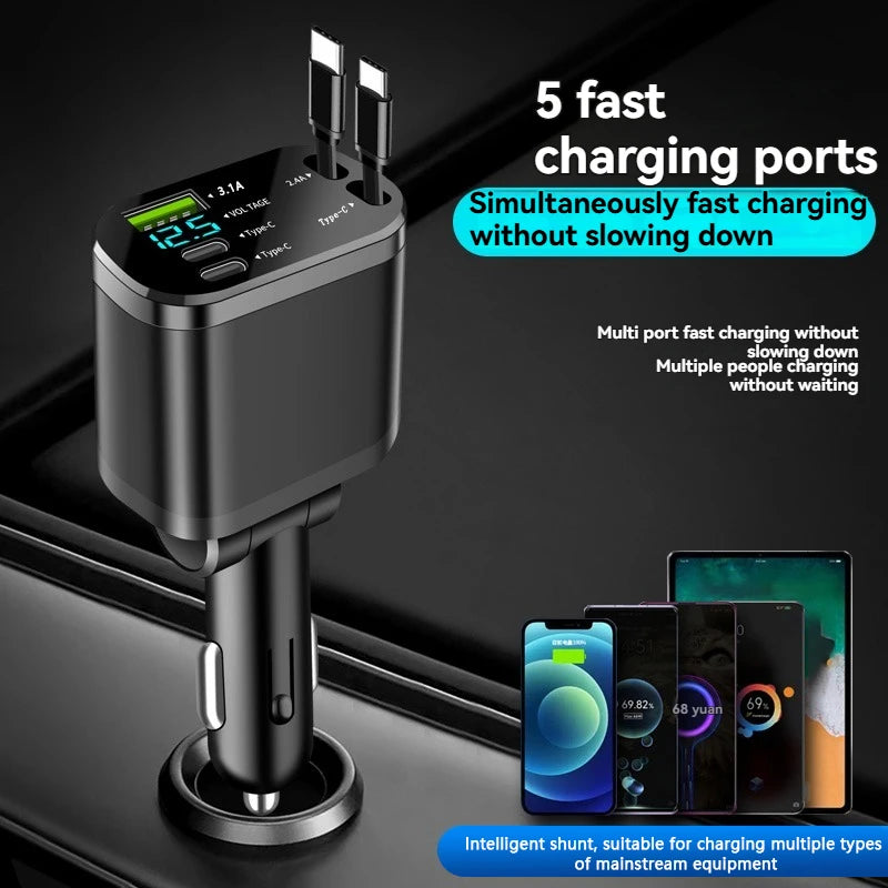 3.1A Dual USB Car Charger – Smart Fast Charging, Surge & Overvoltage Protection
