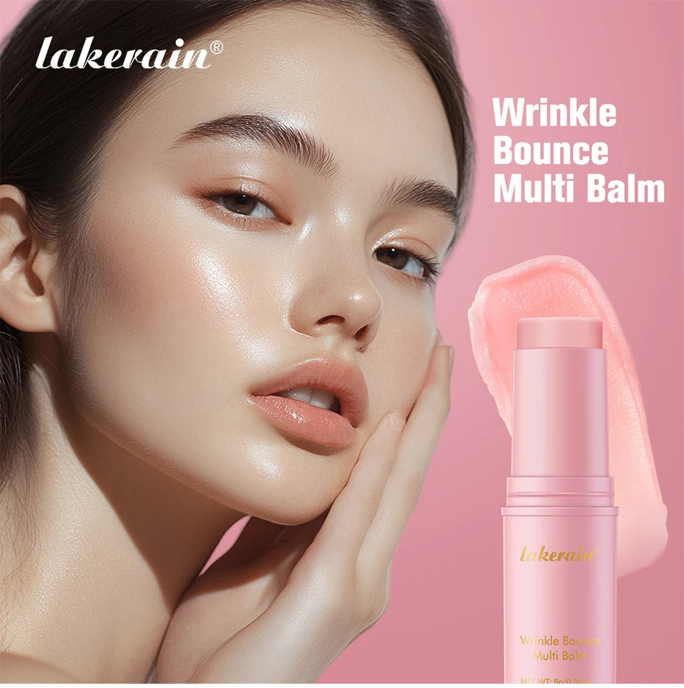 Lakerain Wrinkle Bounce Multi Balm Stick — Korean Pink Hydrating Skin Balm