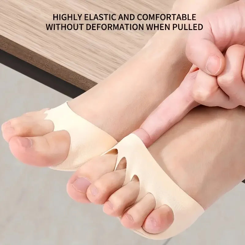2-Pack Breathable Toe Pads, Forefoot Pad Protectors - Reusable Foot Pads, Foam Pads to Prevent Forefoot Pain and Discomfort