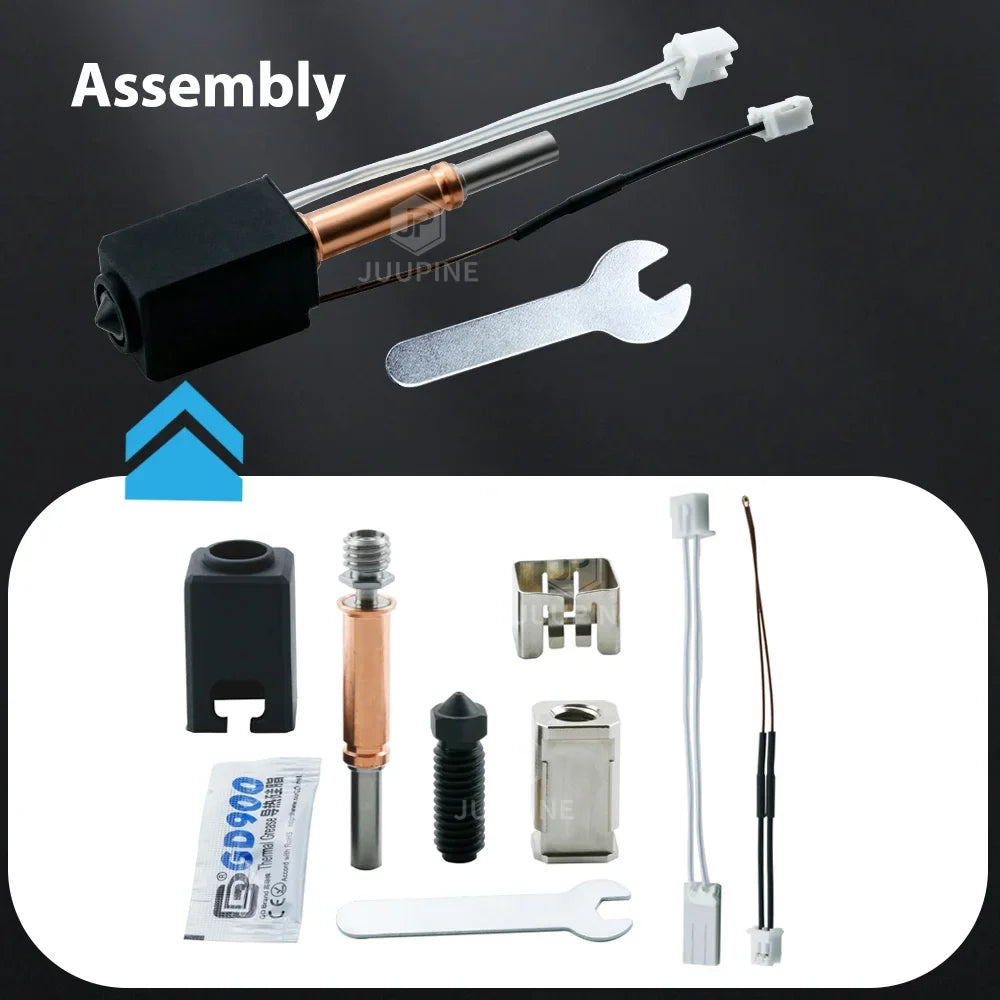 Anycubic Kobra 3 / Kobra 3 Combo Upgrade Hotend Kit – Hardened Steel Nozzle Printhead Extruder