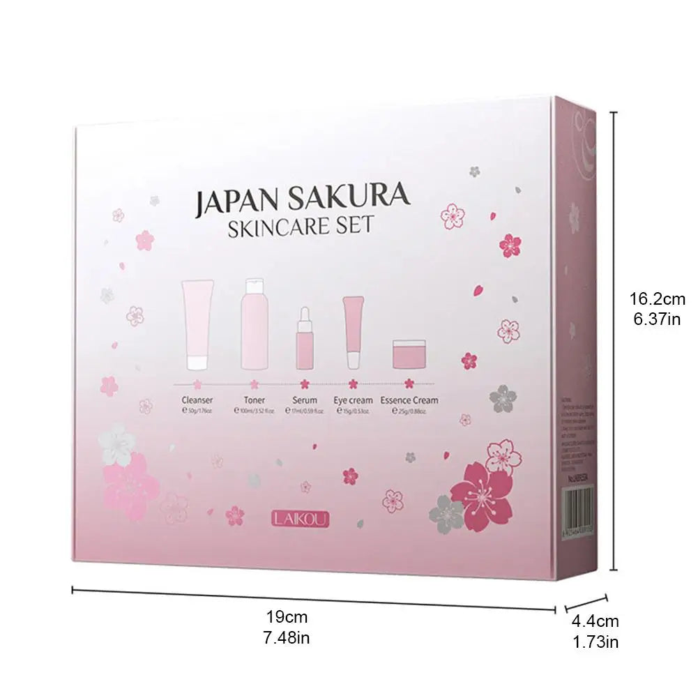 LAIKOU Sakura Skin Care Set — 3-Piece or 5-Piece Cherry Blossom Gift Set