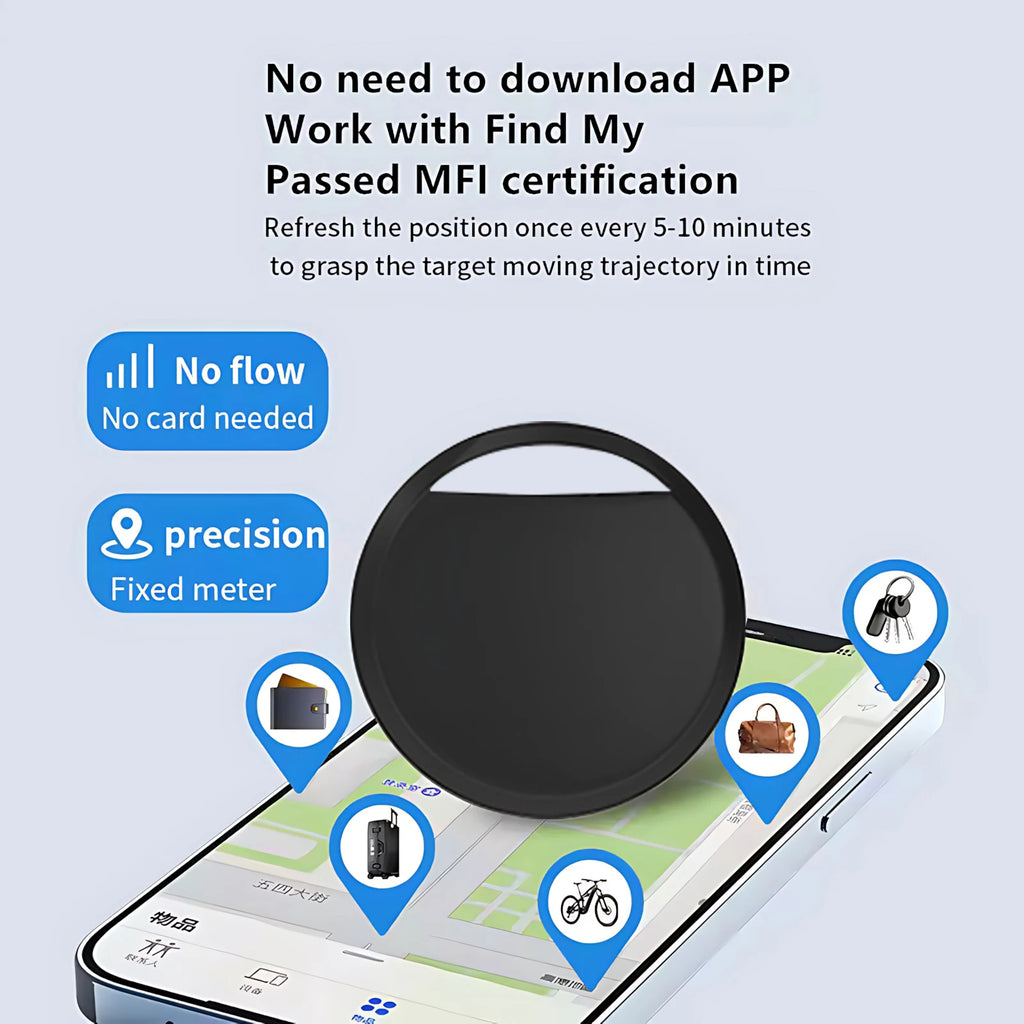 Smart Bluetooth Item Tracker – Works with Apple Find My (MFi Certified)