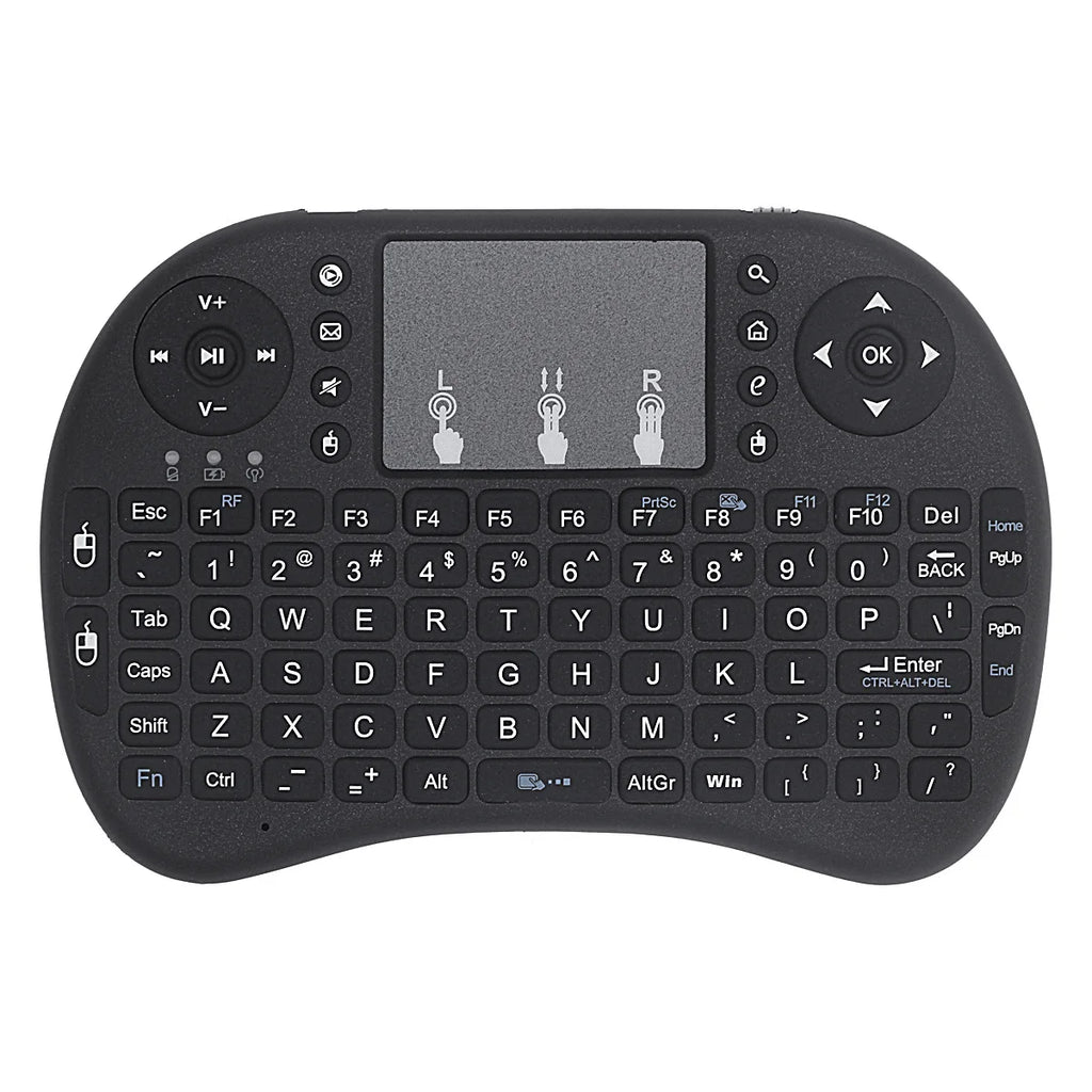 Mini Wireless Keyboard with Touchpad & RGB Backlight – 2.4GHz, Multi-Language