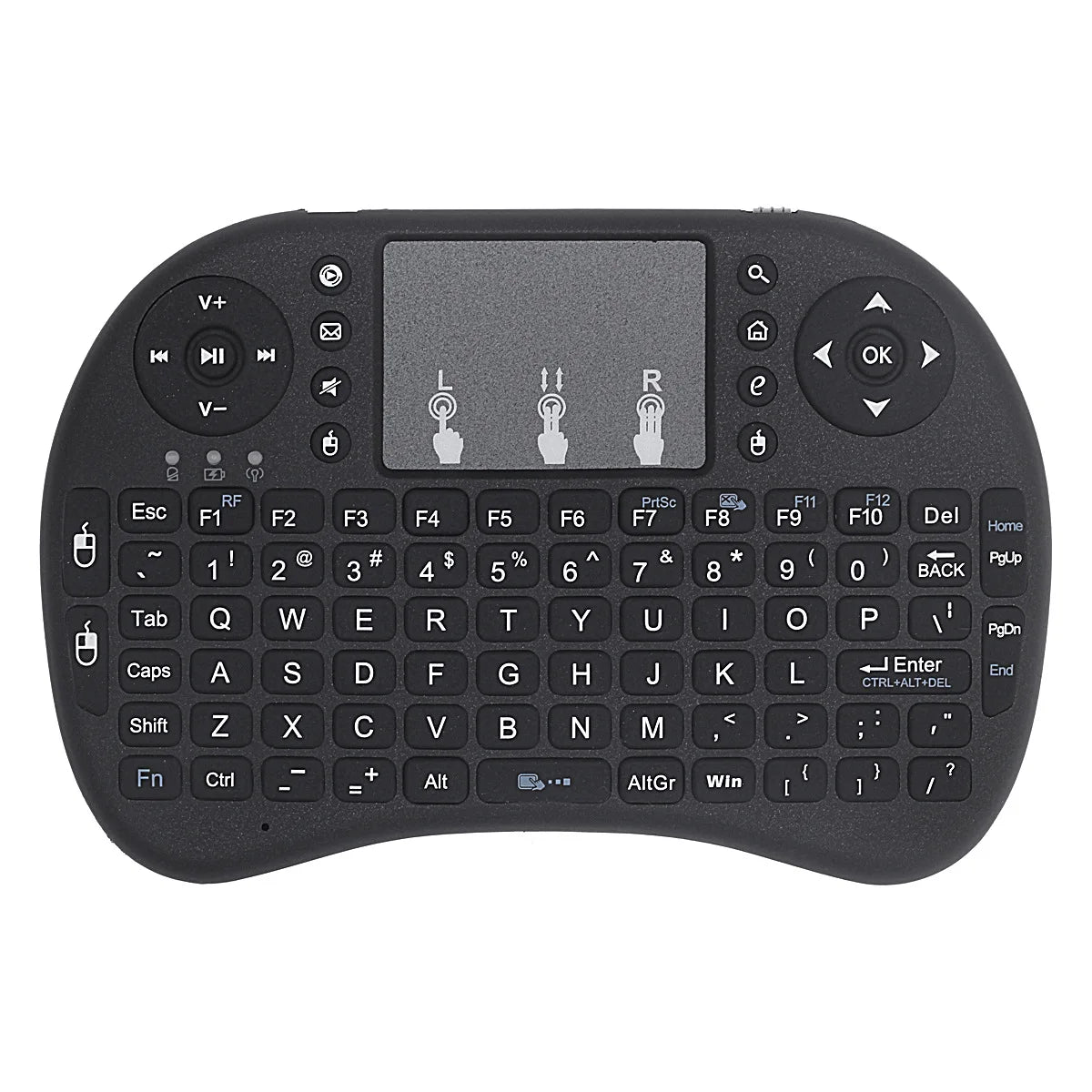 Mini Wireless Keyboard with Touchpad & RGB Backlight – 2.4GHz, Multi-Language