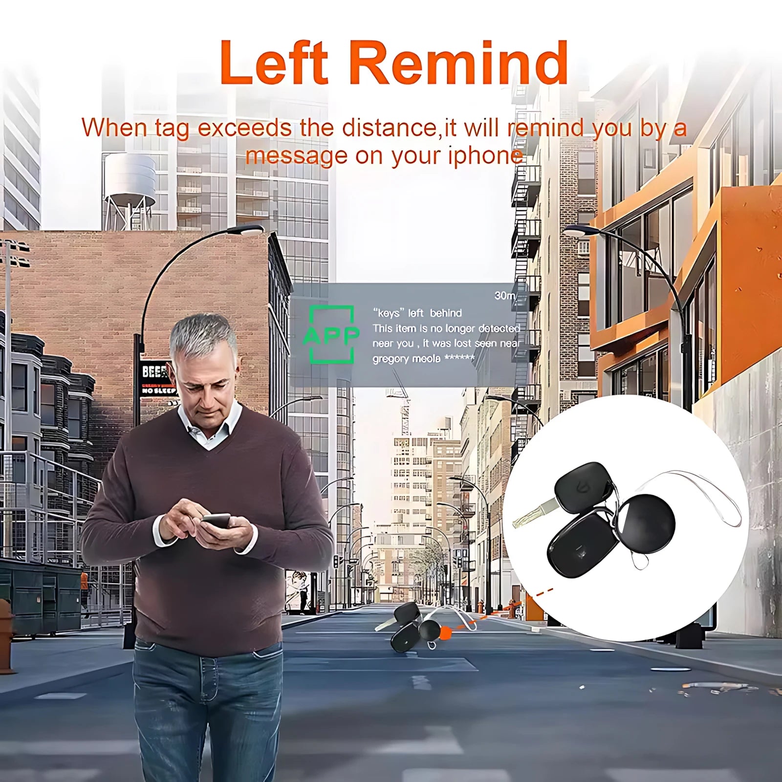 Smart Bluetooth Item Tracker – Works with Apple Find My (MFi Certified)