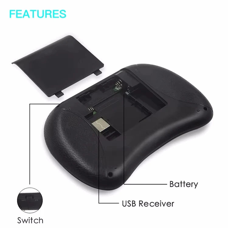 Mini Wireless Keyboard with Touchpad & RGB Backlight – 2.4GHz, Multi-Language