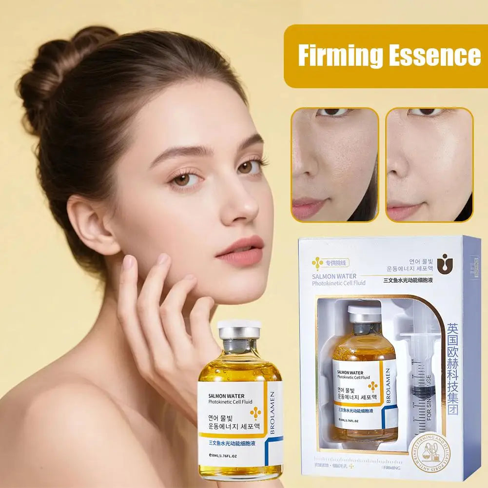 Korean Salmon Skin Rejuvenation Essence Serum — 24-Hour Hydration & Anti-Wrinkle Care