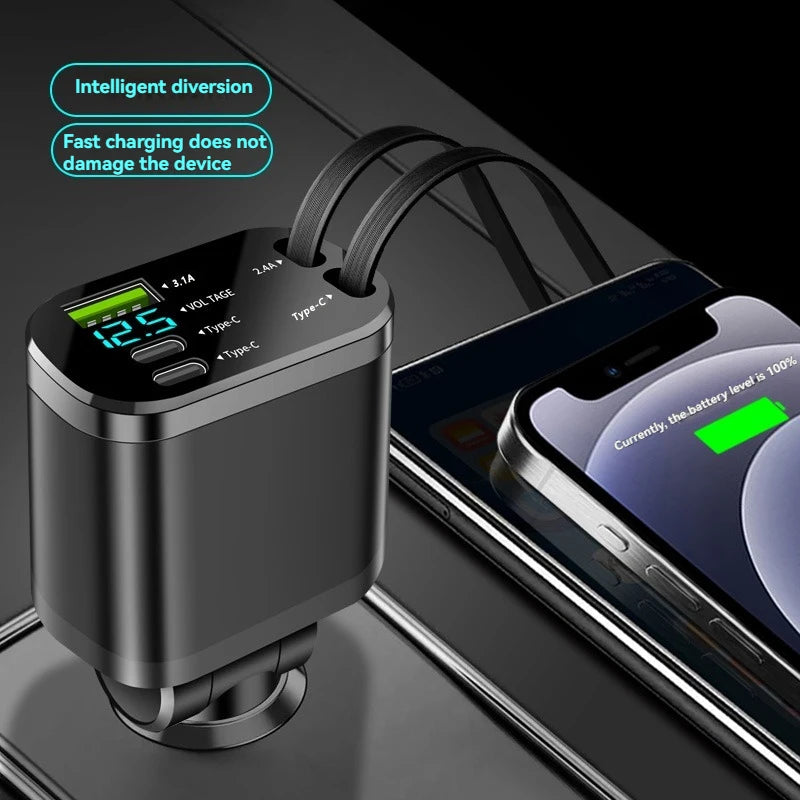 3.1A Dual USB Car Charger – Smart Fast Charging, Surge & Overvoltage Protection