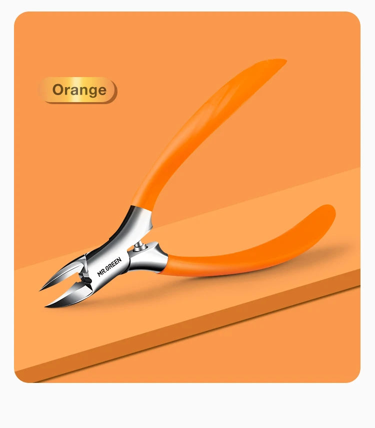 MR.GREEN Toenail Clippers Anti-Splash Ingrown Nail Olecranon Cutters Professional Pedicure Tools Stainless Steel