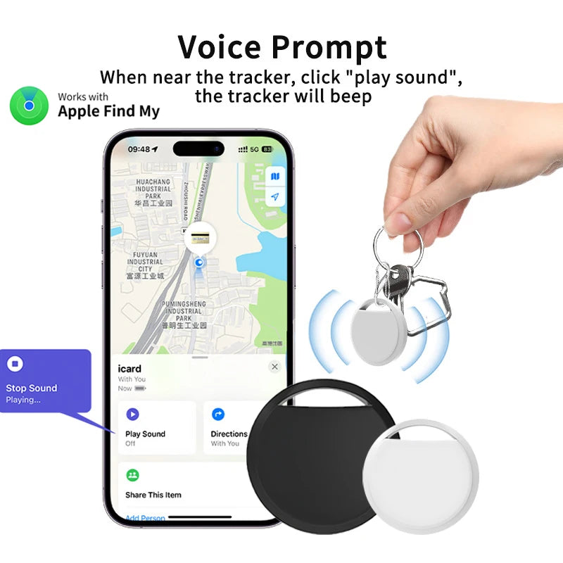 Smart Bluetooth Item Tracker – Works with Apple Find My (MFi Certified)