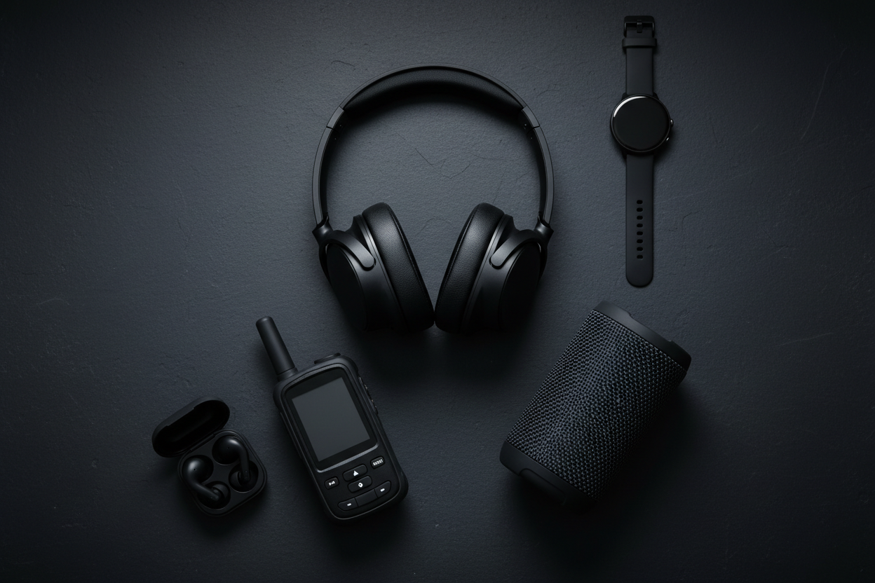 Gear & Gadgets Flat Lay